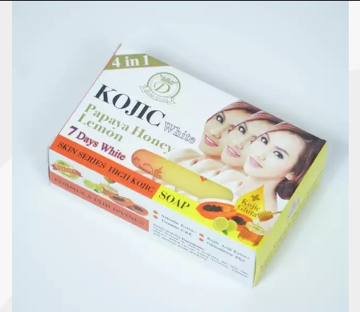 [000910] KOJIC PAPAYA HONEY LEMON SAVON &NANO KOJIC SUPER WHITE 160G