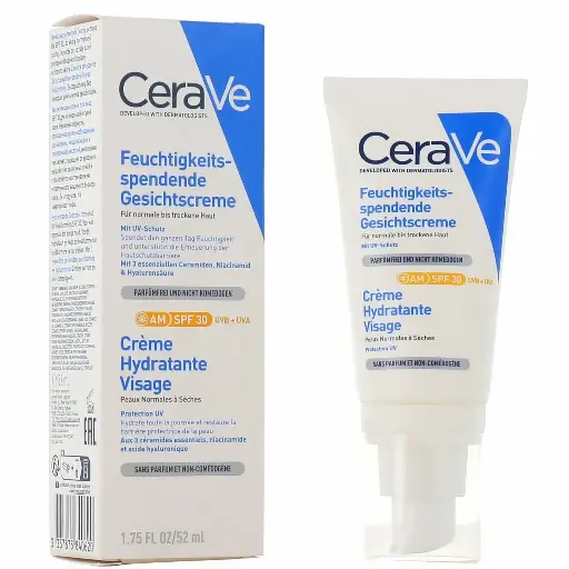 [615487] CERAVE CREME HYDRATANTE VISAGE AM 52ML